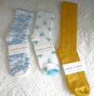 NWT Three Pairs Janie and Jack Socks Girl's Size 6 and Up