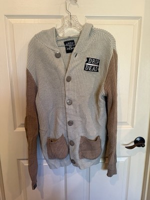 Drop Dead Button Up Knit Cardigan S