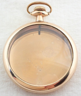 ANTIQUE 16s GOLD FILLED ENGRAVED TRAIN LEVER SET RAILROAD POCKET WATCH CASE