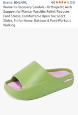 Women's Recovery Sandals - Orthopedic Arch Support for Plantar Fasciitis Relief,