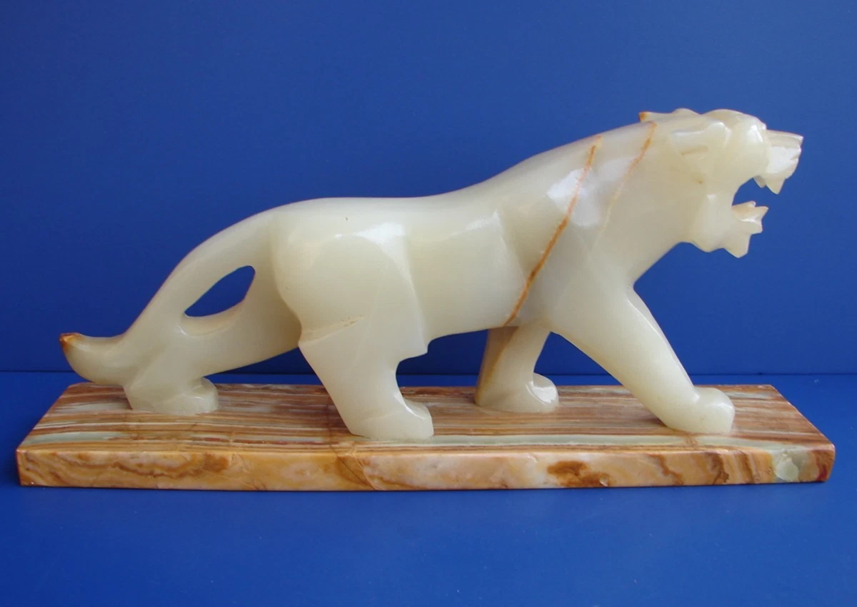 Tiger 中国风石制雕像、雕像| eBay