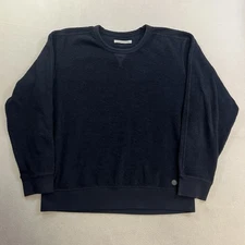 Outerknown Organic Cotton Sweater Men’s Size XL Pullover Microfleece Blue Navy