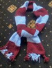 ASTON VILLA,BURNLEY OR WEST HAM FOOTBALL SCARVES HAND KNITTED.
