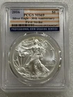 2016 Silver Eagle PCGS MS69 Rare Strike Flag Label ~Pristine (247)