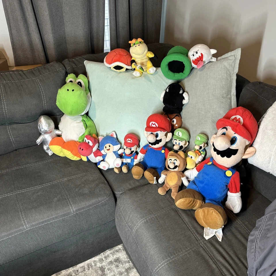 Lote de 15 peluches Nintendo Super Mario - Mario, Luigi, Yoshi Foto 2 de 4