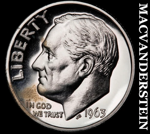 1963 Roosevelt Dime- Silver- Choice Gem Proof Luster No Reserve  #J2706