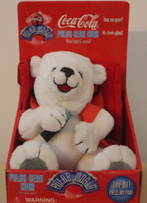 Coca Cola Polar World Polar Bear Cub - 1998 - Vintage - Coke - Working - In Box