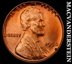 1950 Lincoln Wheat Cent- Red- Choice Gem Brilliant Uncirculated Luster #J9047