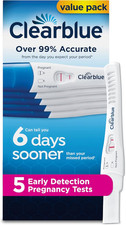 Clearblue Early Detection Pregnancy Tests 5 ct Value Pack New