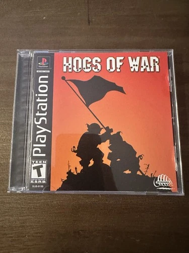 Hogs of War (Sony PlayStation 1, 2000) PS1 Black Label W/ Manual Tested Rare