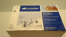 Glacier Bay Constructor 4 in. Centerset 2-Handle Bathroom Faucet in Chrome NEW