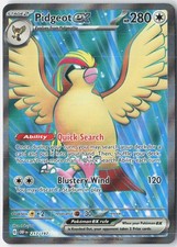 pidgeot ex pokemon card value 64/108 Rare XY Evolutions Full Art RarityDouble Rare Hit Points280 HP Formnull 2024 Pokemon SV Paldean Fates