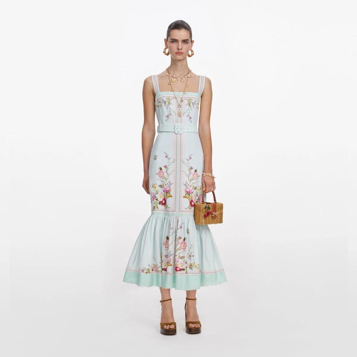 Linen Floral Dresses for Women for sale | eBay