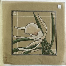 Orchid RT-370 Handpainted Needlepoint Canvas by Red Thread 18ct 10x10 Art Deco