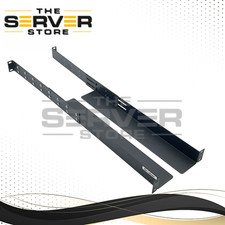 Gruber Rack Mount Adjustable 1U Black Shelf Rails 19"x 23"x 30" 34-102100