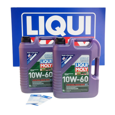 2x 5L Motoröl LIQUI MOLY Synthoil Race Tech GT1 Motoröl 10W-60 Motorenöl Öl
