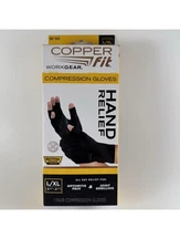 Copper Fit Infused Wrist Support Gloves Moderate Compression, 1pair L/XL #52028
