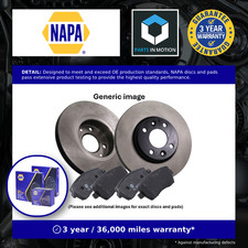 2x Vented Brake Discs and Pads fits SKODA OCTAVIA Mk1 1.8 Front 96 to 00 280mm