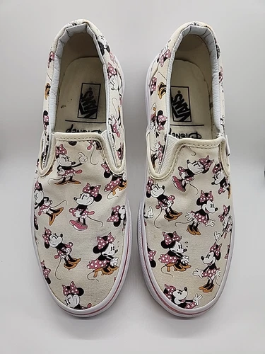 VANS Disney Minnie Mo Scarpe Slip On Uomo 7.5 Donna 9.