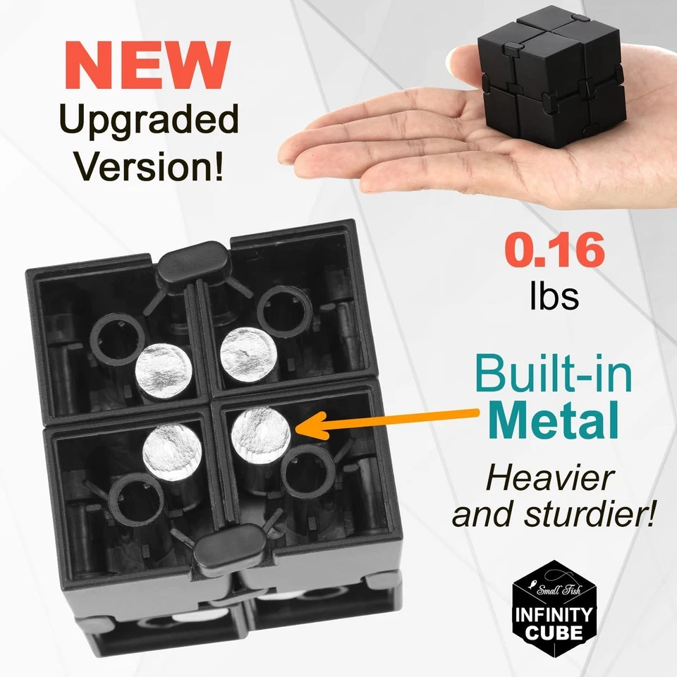 Infinity Cube Sensory Fidget Toy, EDC Fidgeting Game for Kids and Adults, Cool - Image 4 of 4