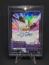 2025 Topps Stadium Club Frank Thomas Purple Goin' Yard Auto /25 White Sox