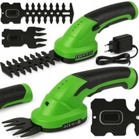 Akku Grasschere Strauchschere Heckenschere Rasenschere Gartenschere 2In1
