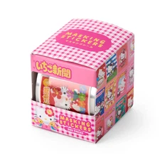 Sanrio Hello Kitty Masking Stickers in a Box (Strawberry News Design) Pink