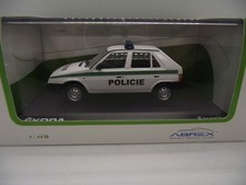 1/43 Abrex Skoda Favorit Policie in white (Police livery) Mint in box.