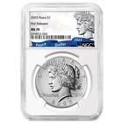 2023 (P) $1 Peace Silver Dollar NGC MS70 First Releases Exclusive Peace Label