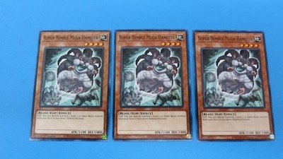 3x ( 1x 1st / 2x UNL ) SUPER NIMBLE MEGA EGO1-EN011 COMMON YUGIOH NM UNPLAYED