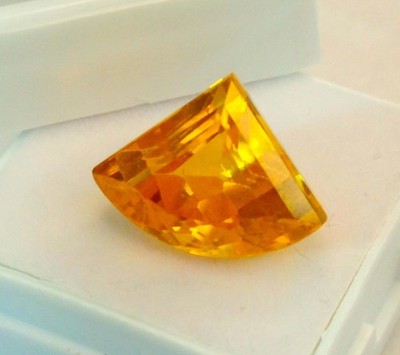Natural Fancy Cut Yellow Sapphire 12-14 Ct Certified Loose Gemstone RK158