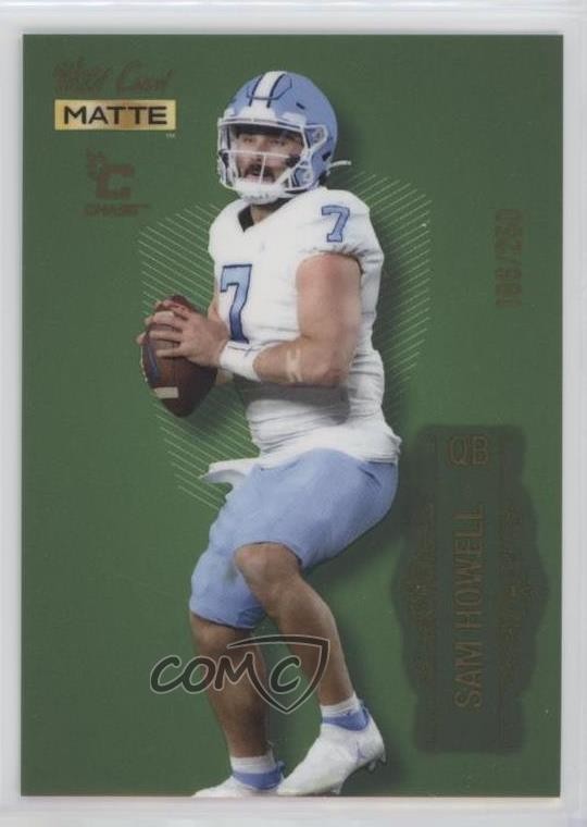 2022 Wild Card MATTE Chase Green 106/250 Sam Howell #MB-98 Rookie RC 3wu