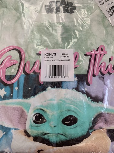 Star Wars Mandalorian The Child Out of This World Long Sleeve Graphic Tee XL/16 - Picture 3 of 4