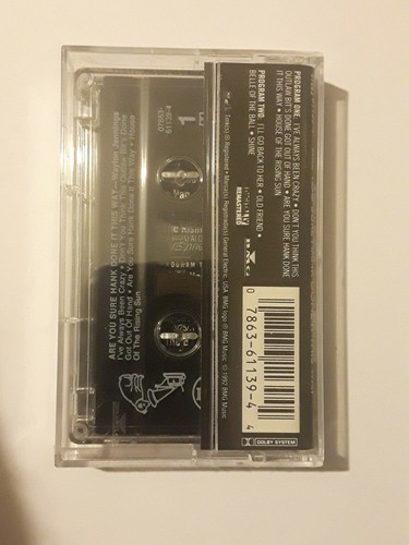 Waylon Jennings Are You Sure Hank Done It This Way Country Music Cassette - Picture 2 of 2