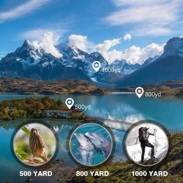 180x100 HD Military Zoom Powerful Binoculars Day/Low Night Optics Hunting + Case - Image 4 of 4