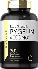 Pygeum Africanum Bark 4000 mg | 200 Capsules | High Potency Extract | Carlyle