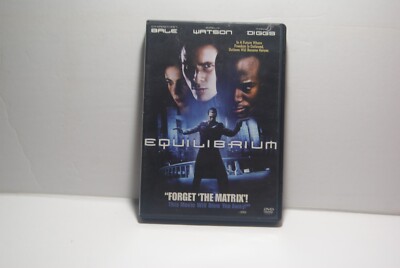 Equilibrium DVD Christian Bale 2002 Action SCFI Thriller