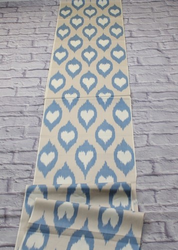 3 yrd Uzbek cotton handmade Ikat fabric/Blue cloth for crafting,upholstery,decor - Picture 2 of 5