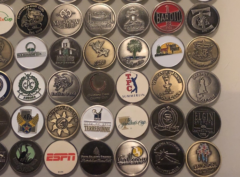 120 Golf Ball Marker Lot. … New Old Stock… SEE PICTURES… B eBay