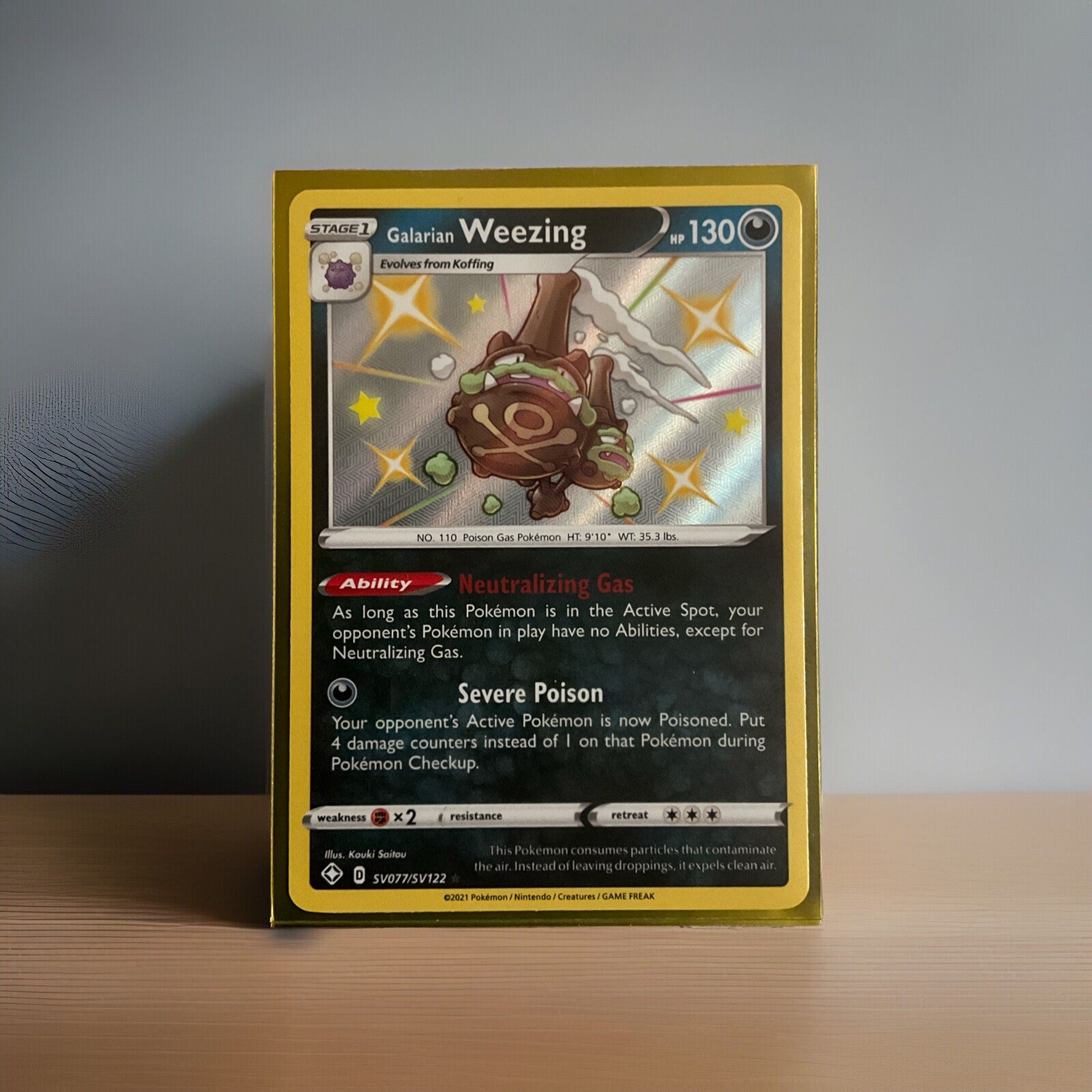 galarian weezing pokemon card value 113/192 Galarian Weezing | Rare Reverse Holo Card | Sword & Shield Reb