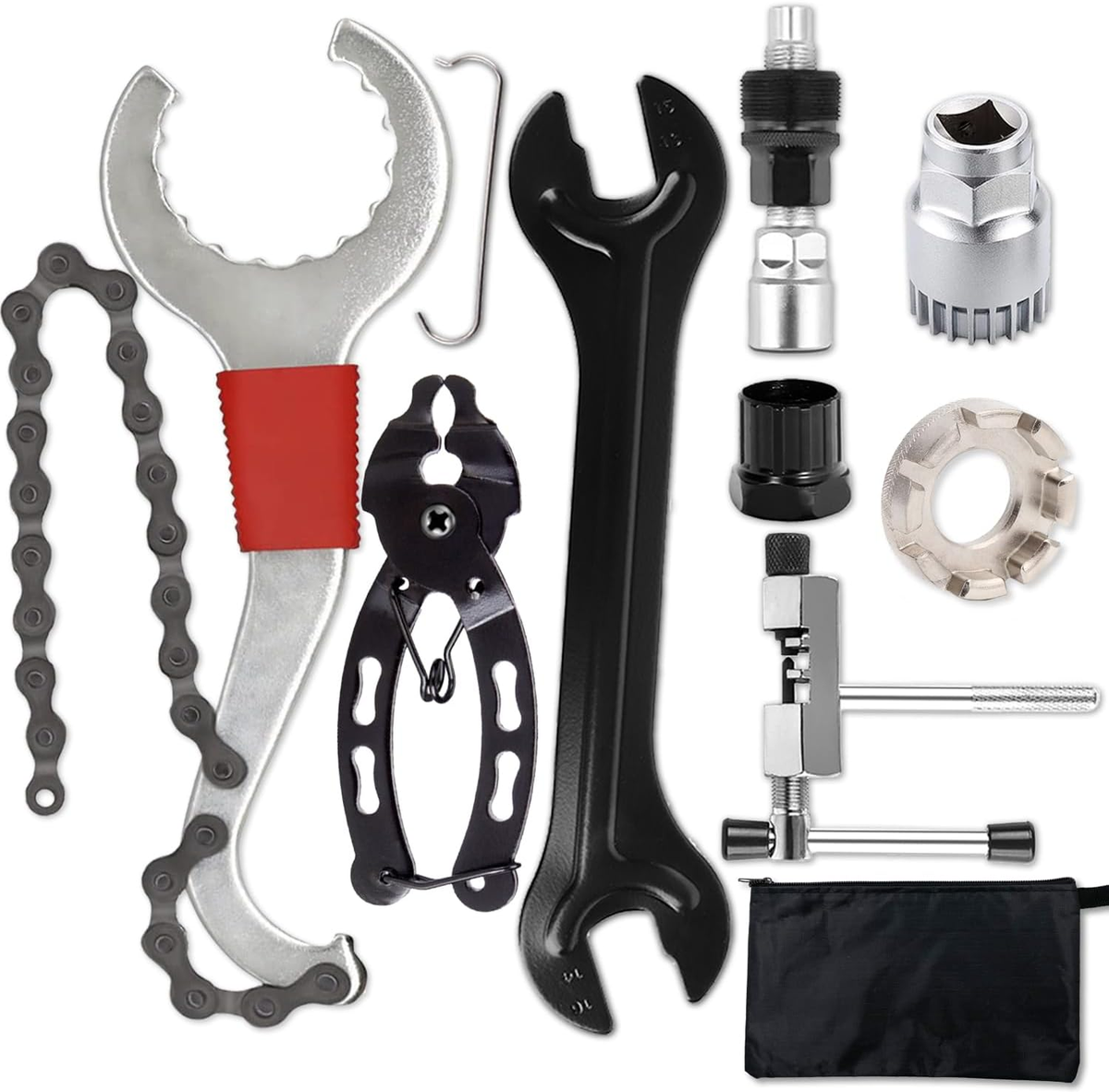 Bike Tool Kit,8 Professional Bicycle Repair Tools for Mountain