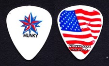 Korn James Munky Shaffer Star/US Flag MISPRINT White Guitar Pick
