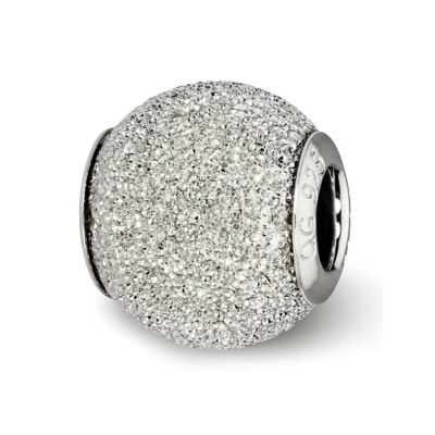 Hellgraue Laser Cut Perle .925 Sterling Silber Reflexionsperlen
