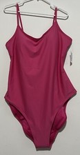 NWT Old Navy Fuchsia Pink 1pc Swimsuit XL Adjustable Straps