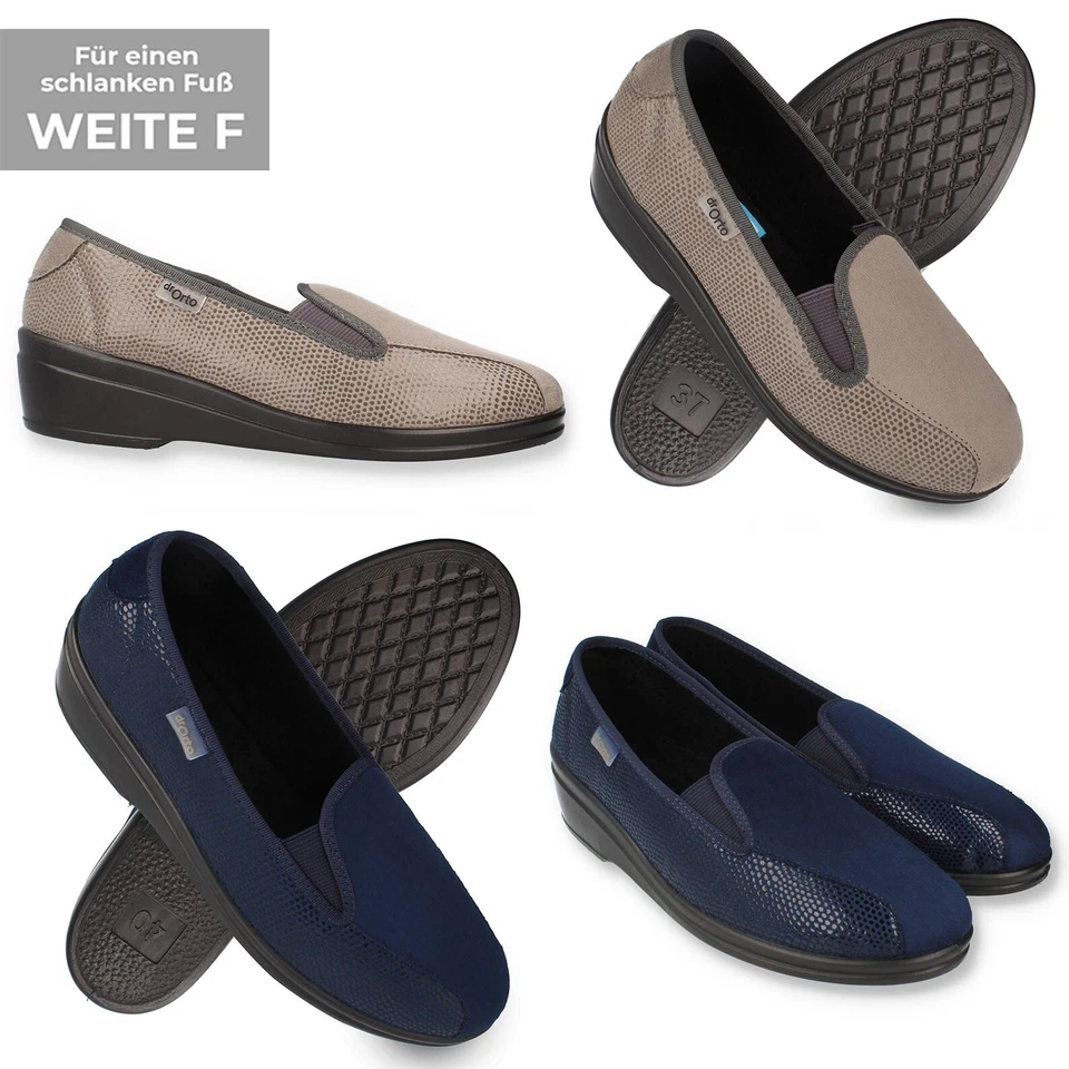 Damen Ballerina orthopädisch leichter Absatz Gr. 36-42 Halbschuh dr Orto Bristol - Bild 1 von 1