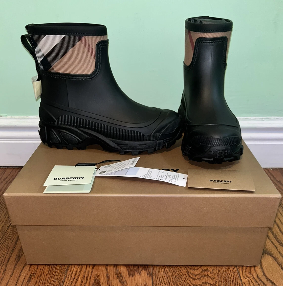 Burberry cheap rain booties