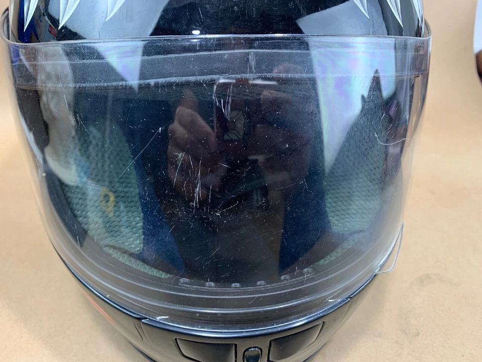 Casco de motocicleta AGV 2001 S pequeño pez dragón mar rojo Honda Yamaha Suzuki Italia Foto 3 de 4