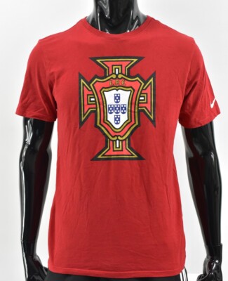 Nike TEE FPF Portugal Crest Football Jersey SS Shirt SIZE M
