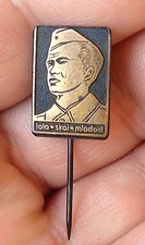 IVO LOLA RIBAR  WWII  Partisan Peoples Hero of Yugoslavia pin B  / Combine posta