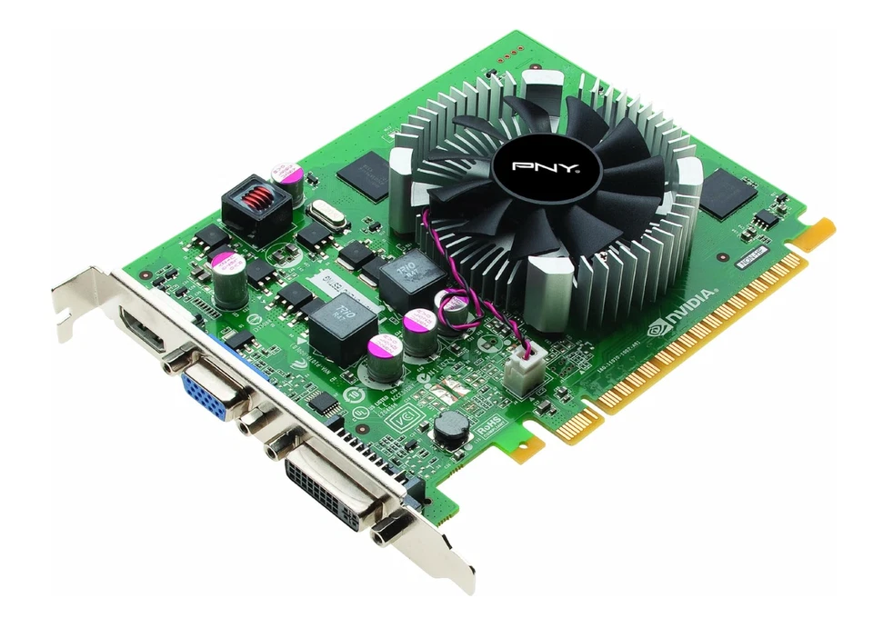 PNY Verto GeForce GT 440 1024MB GDDR5 PCI-Express 2.0 DVI+VGA+HDMI Graphics Card - Image 2 of 4